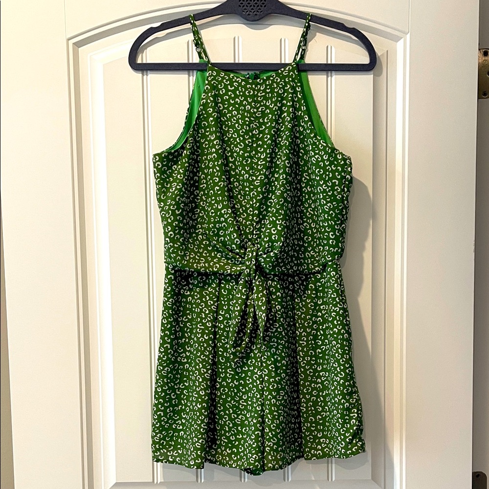 She +‎ Sky green print Shorts Romper Jumpsuit S